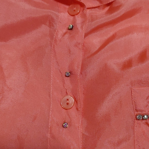 Vintage Rhinestone Button Down - Picture 4 of 6